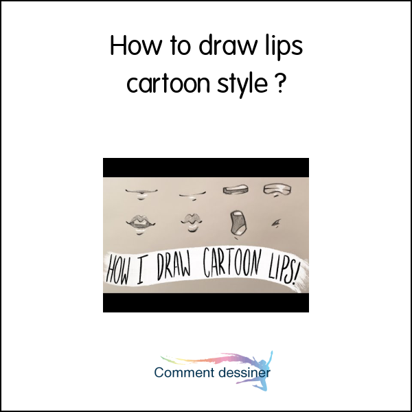 How to draw lips cartoon style
